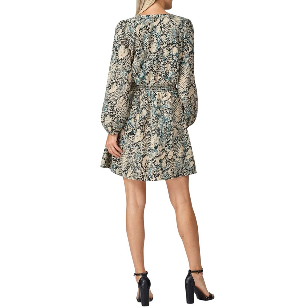 SLATE & WILLOW Phyton Printed Surplice Wrap Dress Xl - Picture 9 of 14